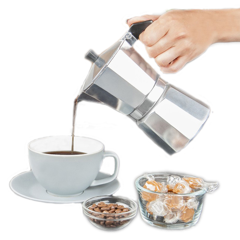 Quality Coffee Equipment - Cafetera de Aluminio para Espresso y