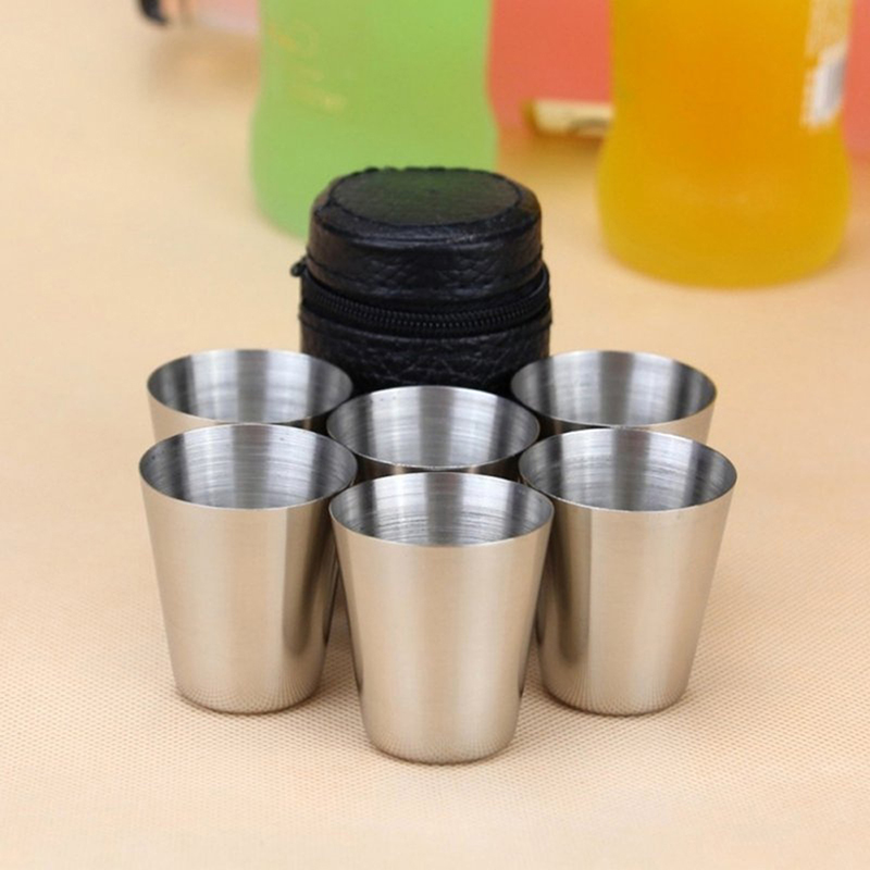 Coffee Equipment Camping - 4/6 Uds tazas de acero inoxidable