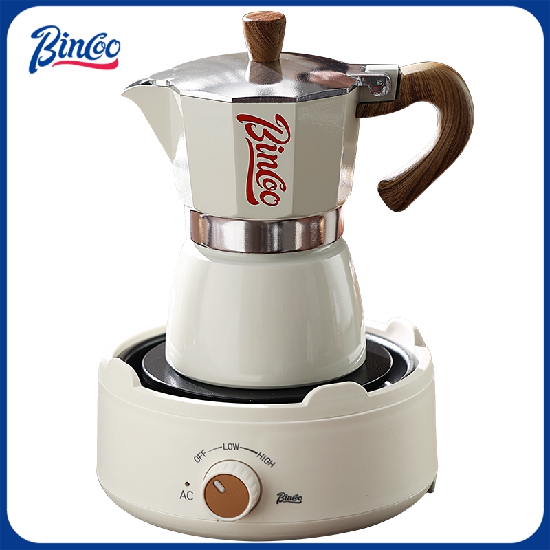 Coffee Equipment Set - Bincoo Moka Pot y Estufa Eléctrica