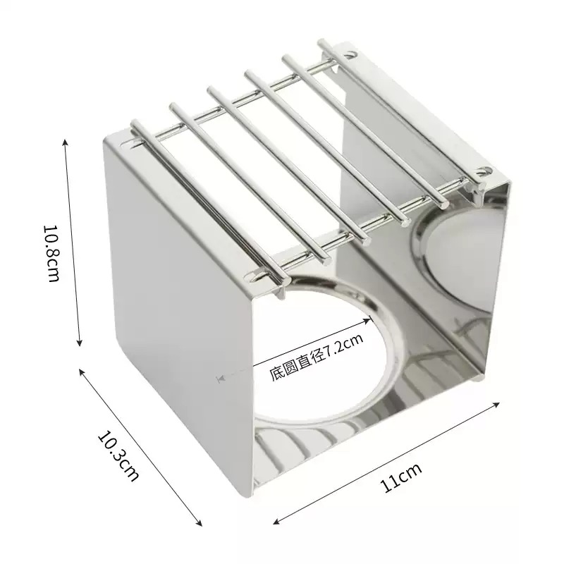 Coffee Equipment Camping - Soporte Cuadrado de Acero Inoxidable para