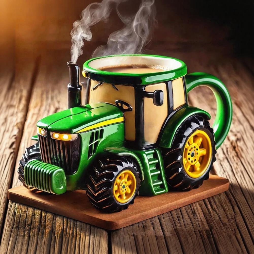 Vintage Coffee Equipment - Taza de café de Tractor hecha