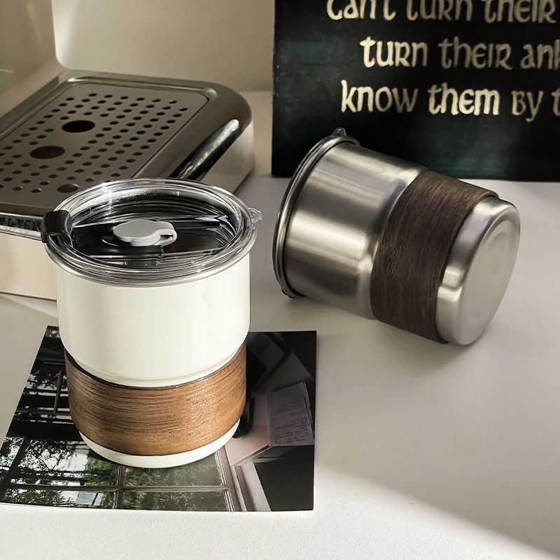 Coffee Equipment Camping - Taza de acero inoxidable con tapa