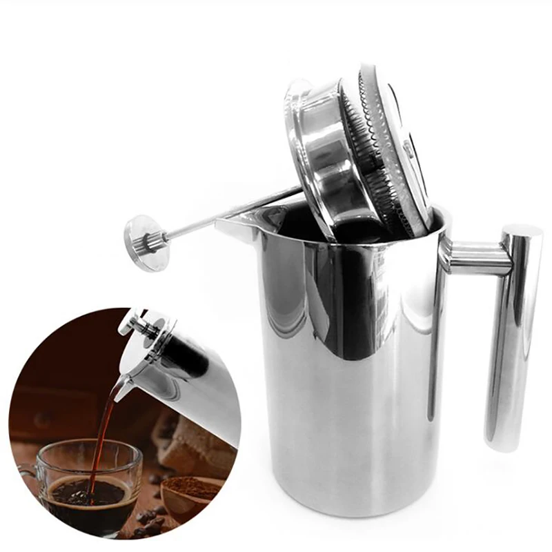 Coffee Equipment Camping - Cafetera Francesa de Doble Pared Aislada,