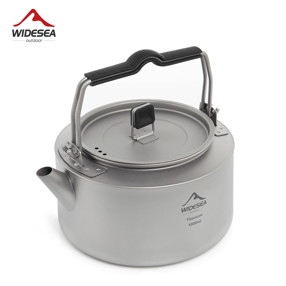 Coffee Equipment And Supplies - Widesea-TETERA de titanio para acampar, hervidor