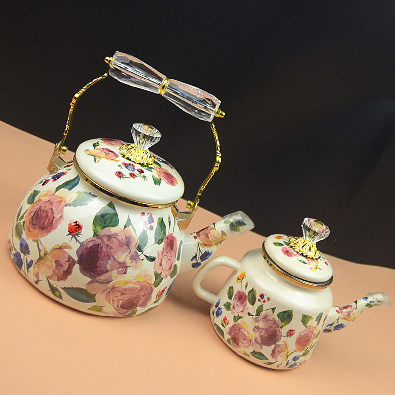 Hervidor de esmalte rosa de pi - Vintage Coffee Equipment reseña y precio