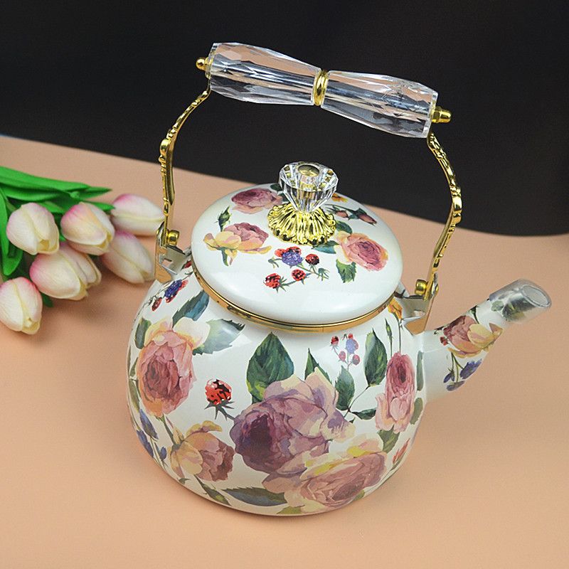 Hervidor de esmalte rosa de pi - Vintage Coffee Equipment reseña y precio