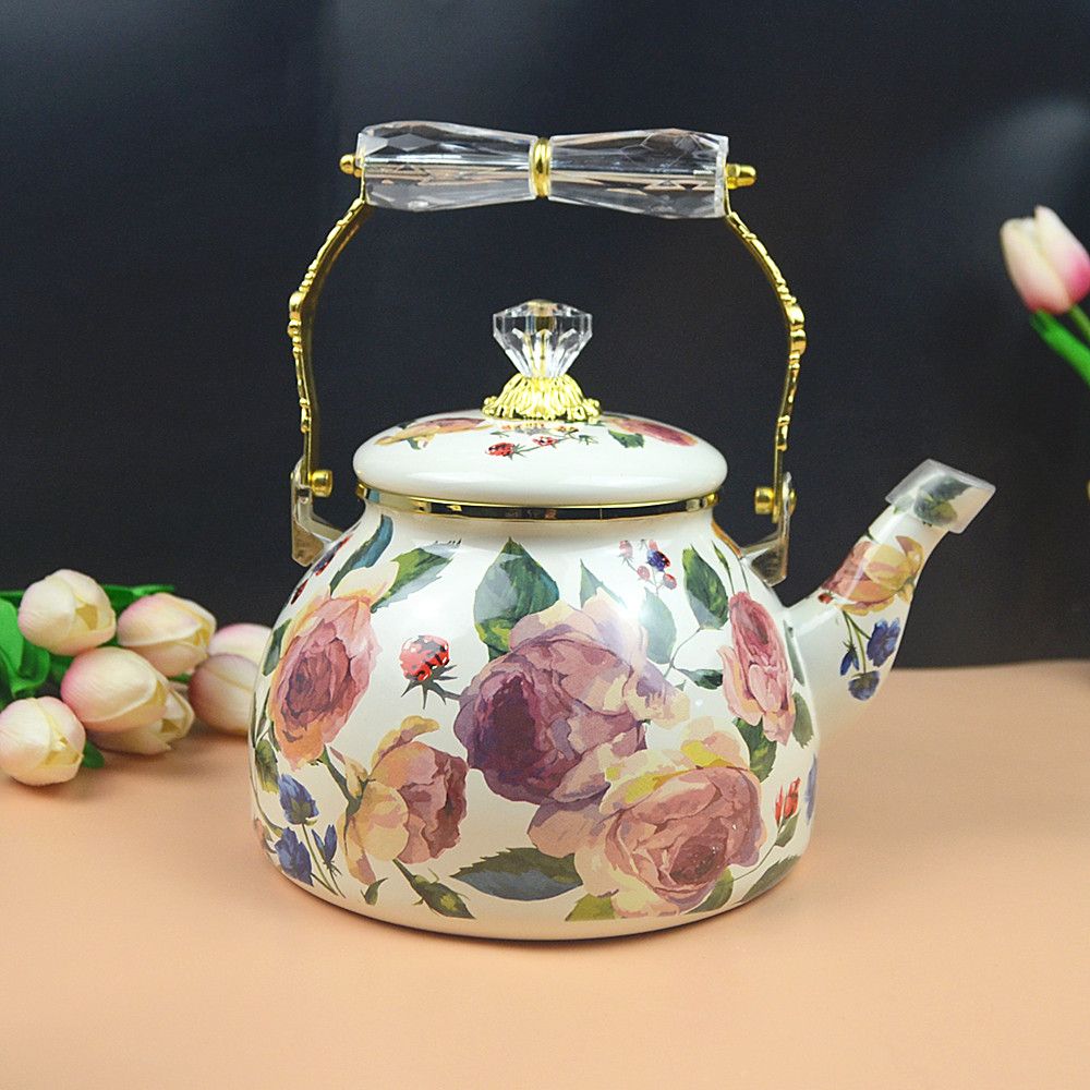 Hervidor de esmalte rosa de pi - Vintage Coffee Equipment reseña y precio