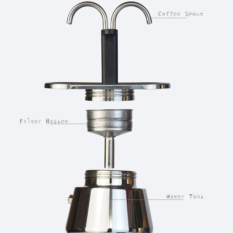 Mini olla Moka de 200ML, doble - Coffee Equipment Set reseña y precio