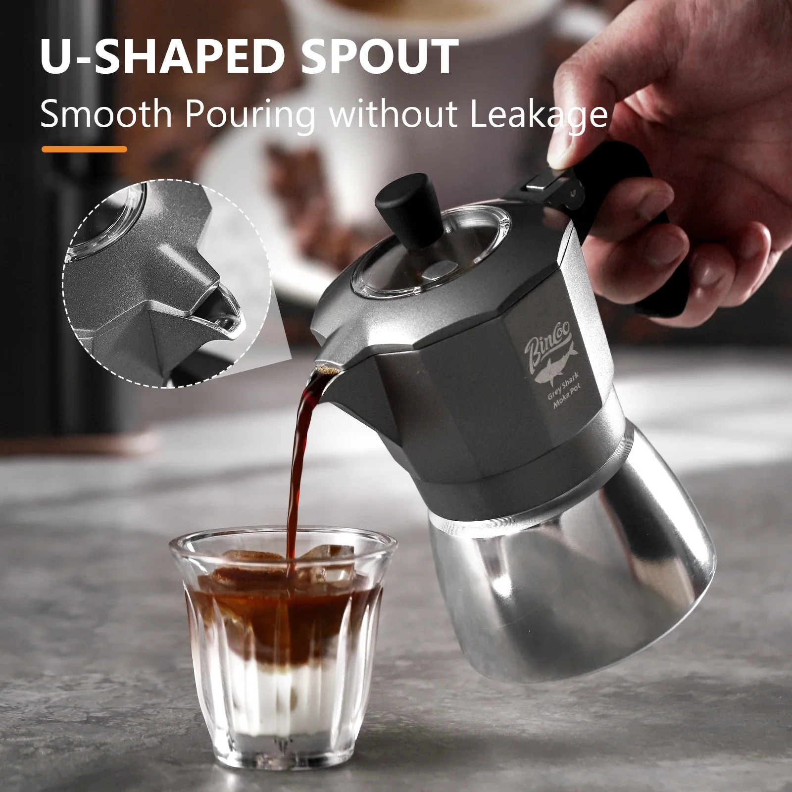 Cafetera Moka Bincoo de 2 Taza - Coffee Equipment Set reseña y precio