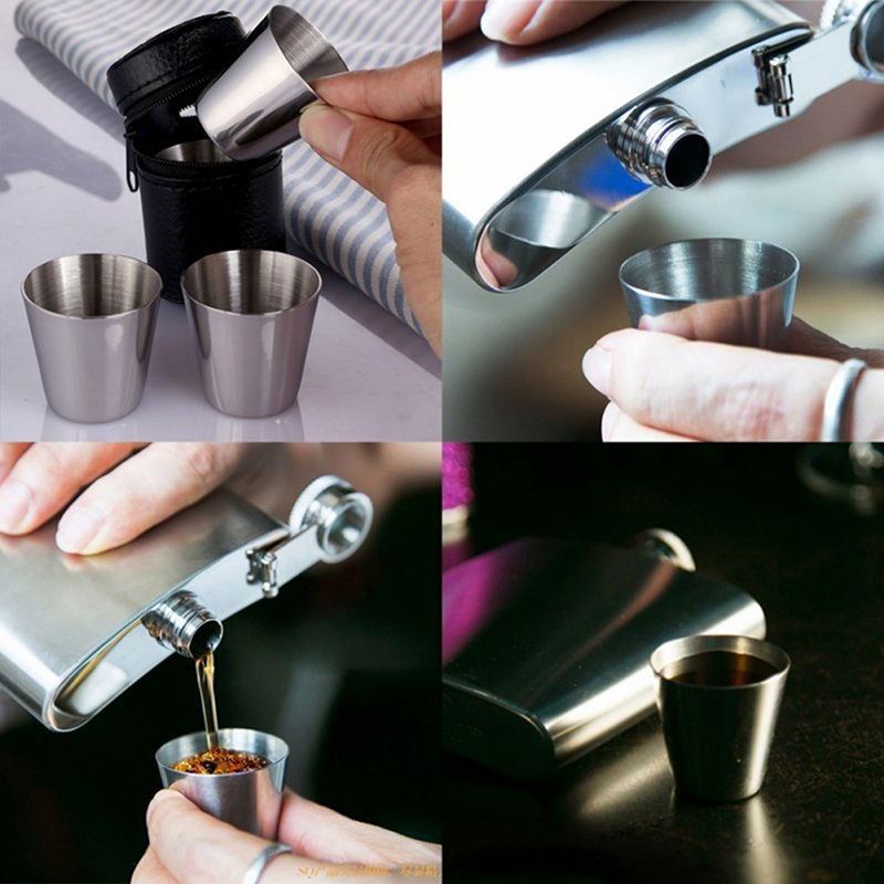 4/6 Uds tazas de acero inoxida - Coffee Equipment Camping reseña y precio