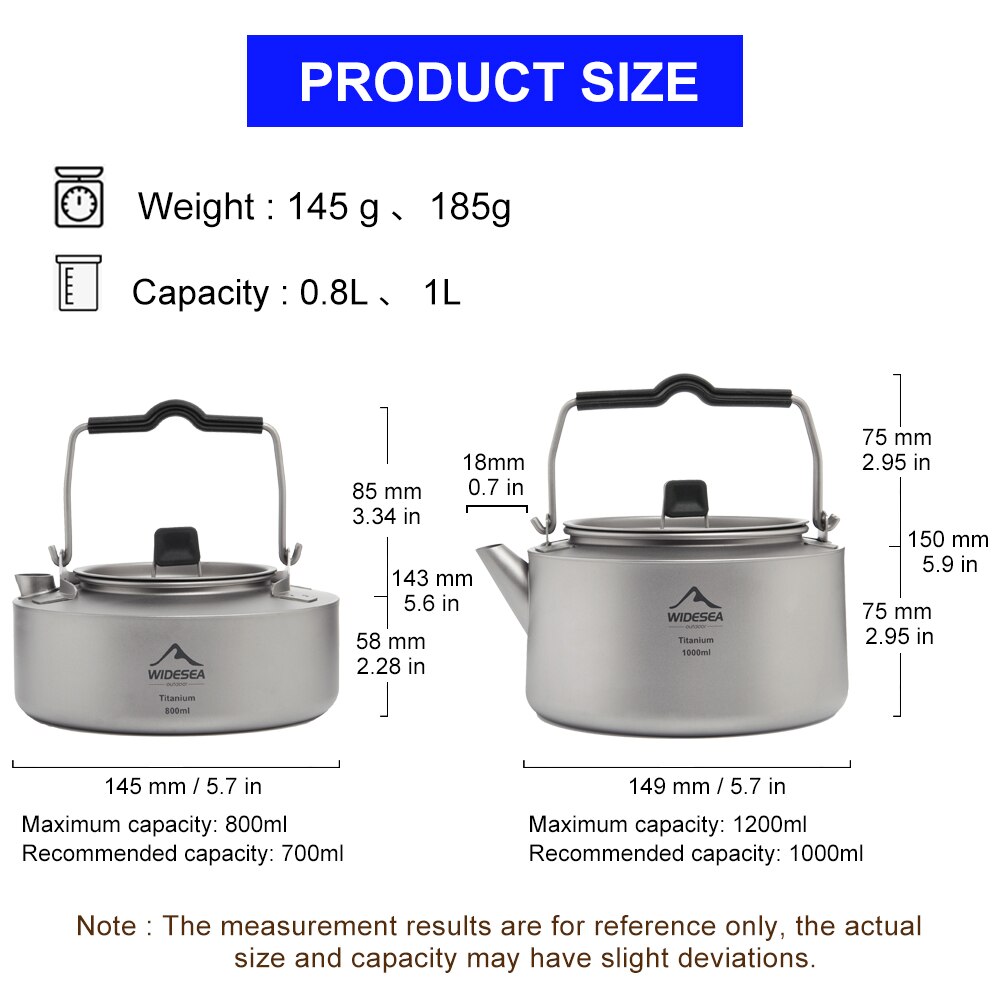 Widesea-hervidor de titanio pa - Coffee Equipment And Supplies reseña y precio