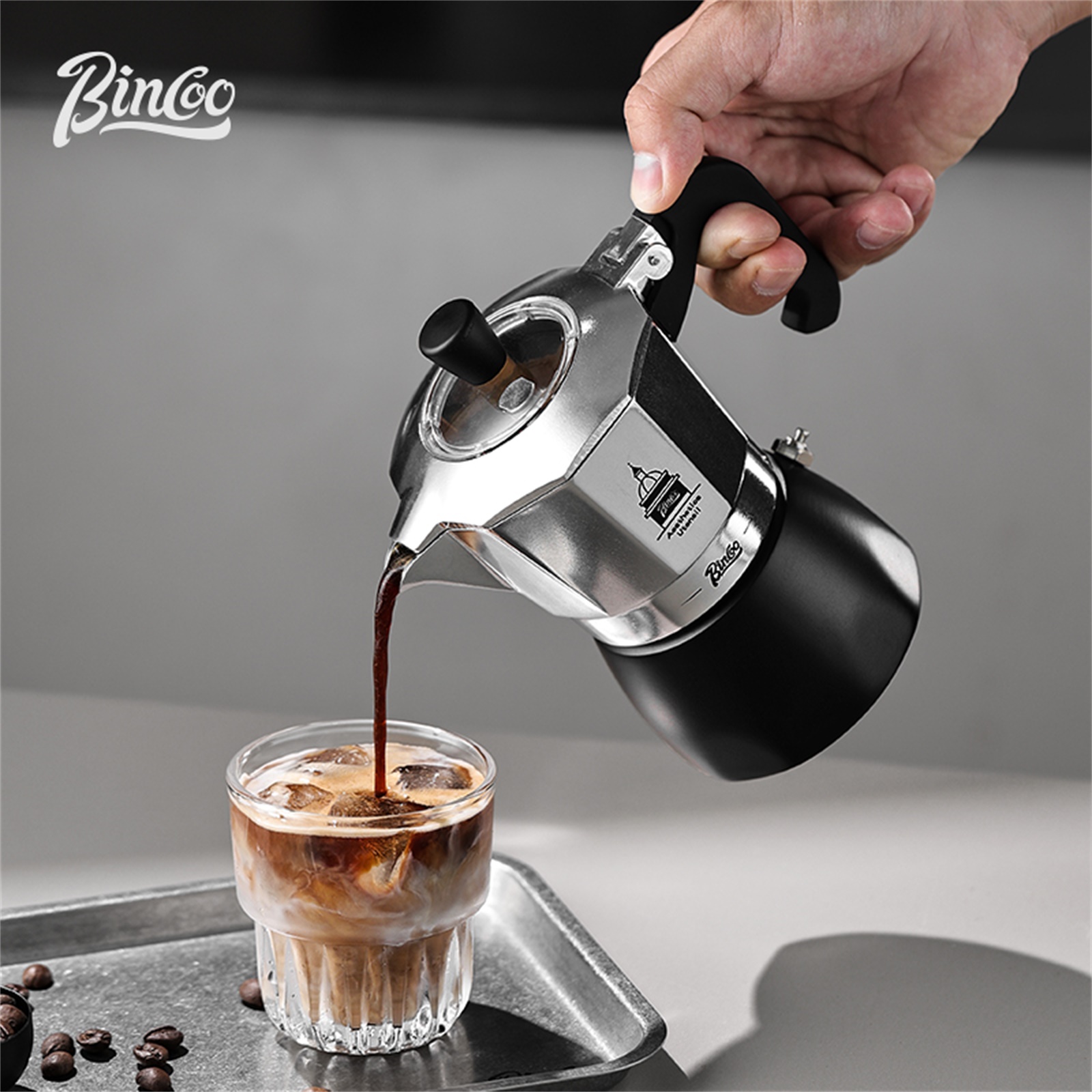 BINCOO Olla Moka de doble válv - Coffee Equipment Set reseña y precio