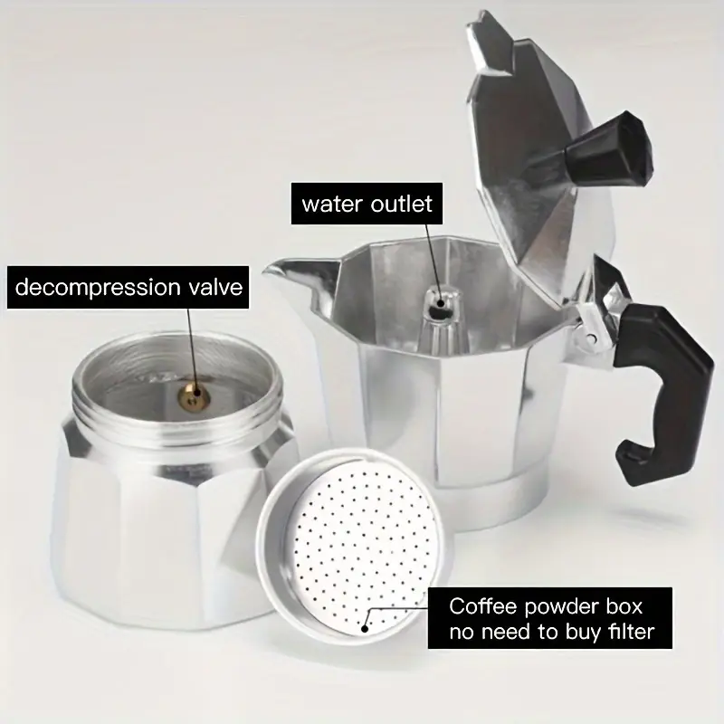 Cafetera Moka Clásica de Alumi - Coffee Equipment Set reseña y precio