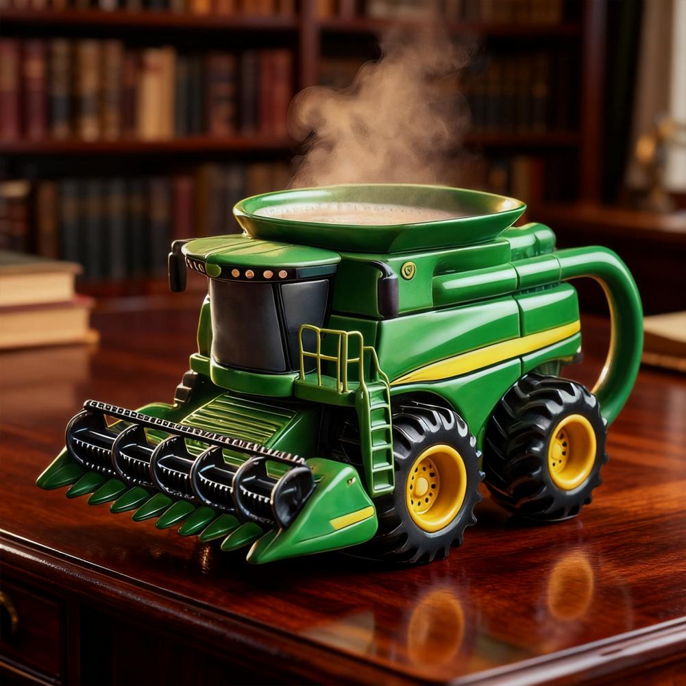 Taza de café de Tractor hecha  - Vintage Coffee Equipment reseña y precio