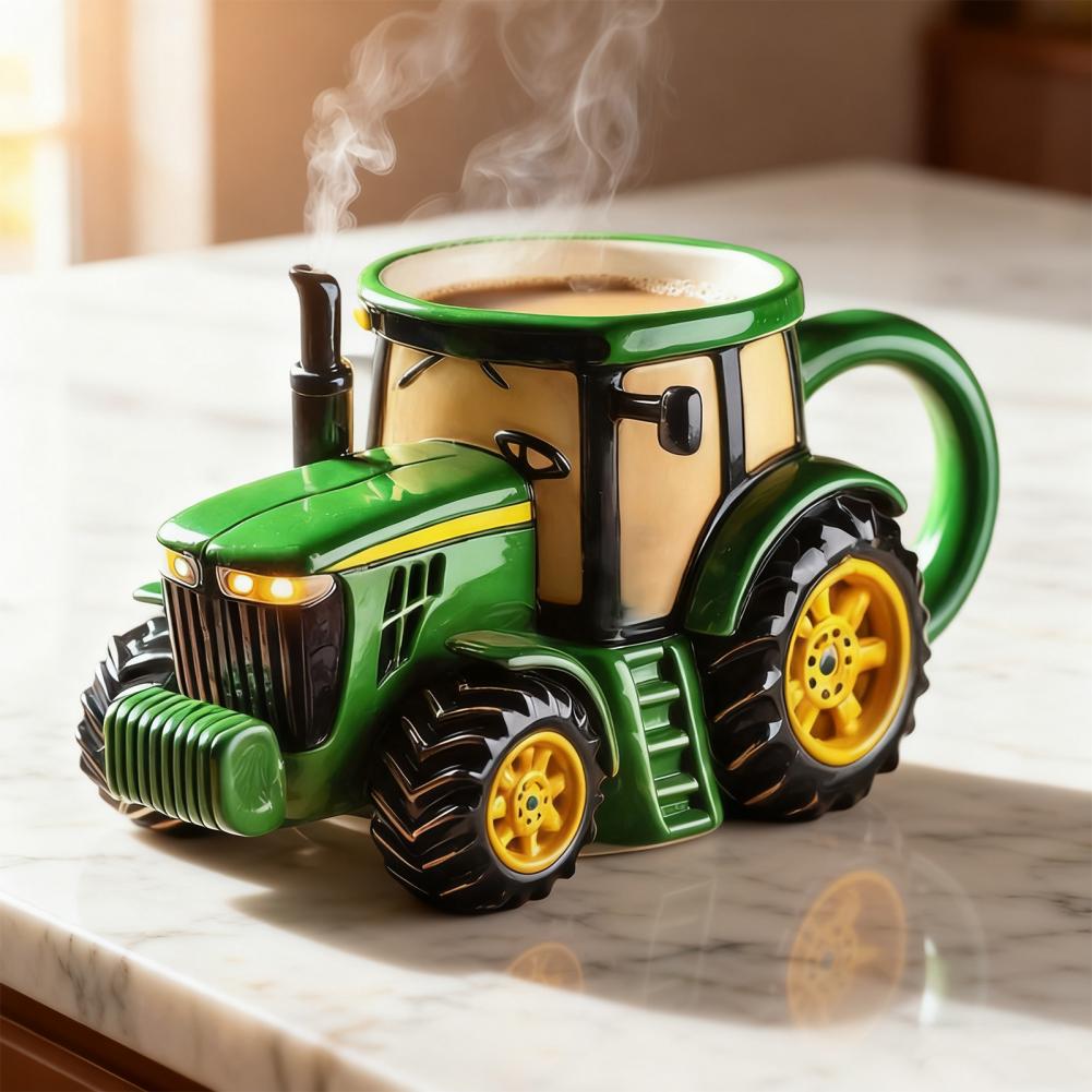 Taza de café de Tractor hecha  - Vintage Coffee Equipment reseña y precio