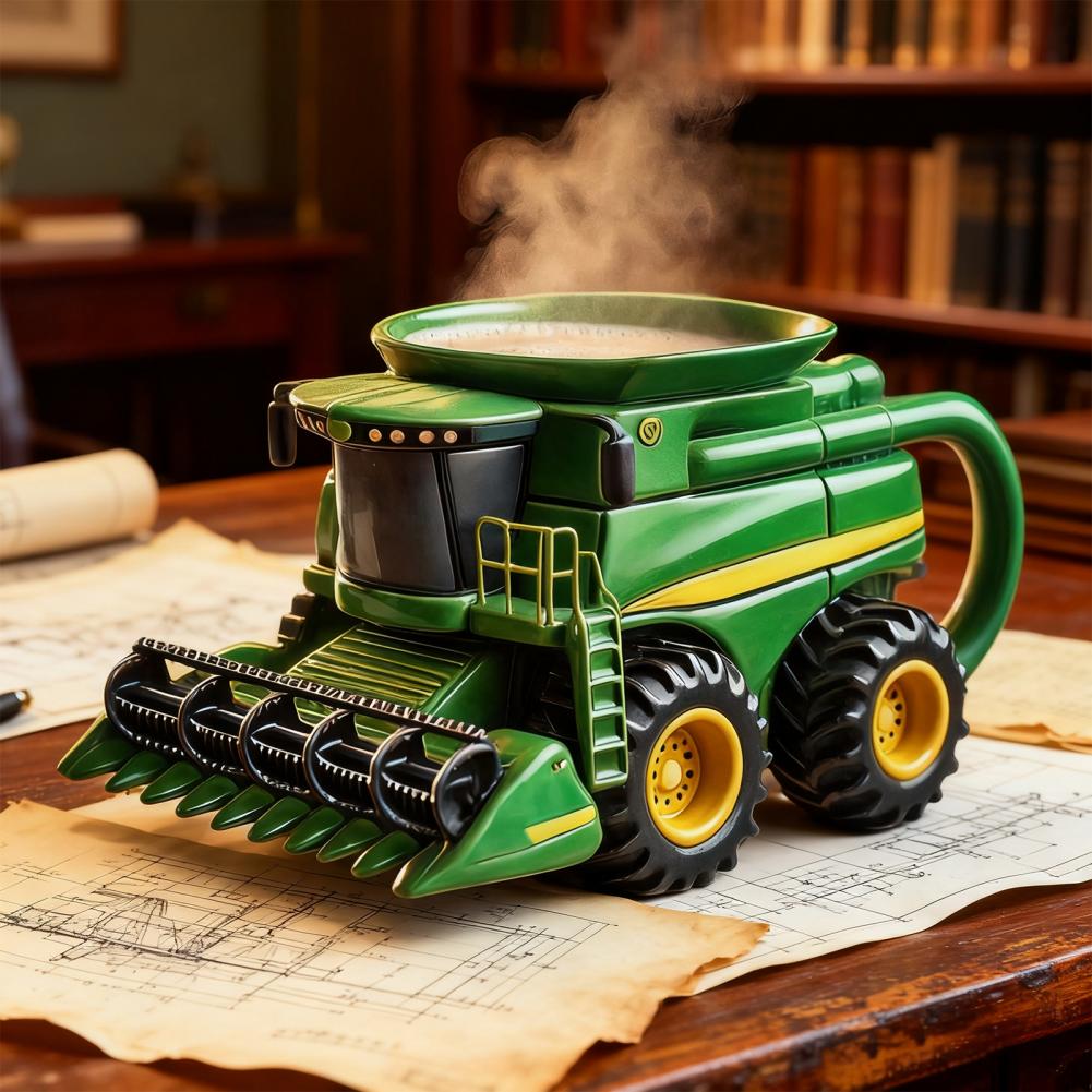 Taza de café de Tractor hecha  - Vintage Coffee Equipment reseña y precio