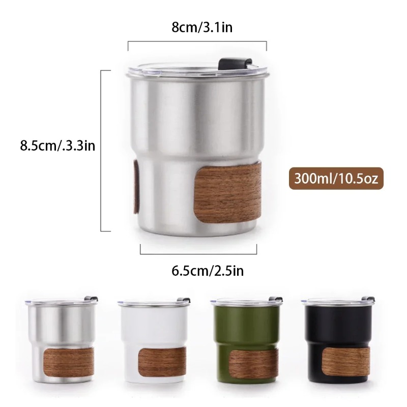 Taza de acero inoxidable con t - Coffee Equipment Camping reseña y precio